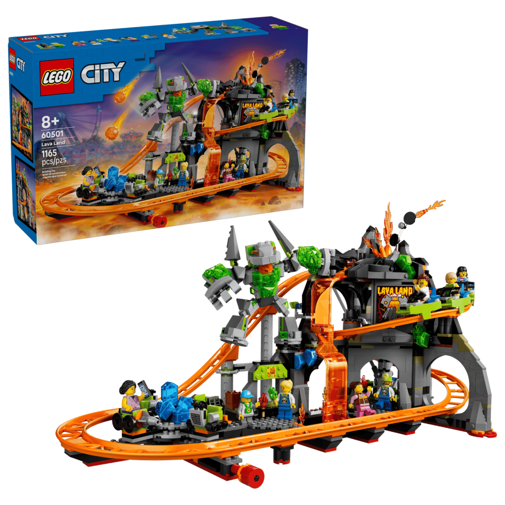 LEGO City 60501 Lava Land Roller Coaster Park