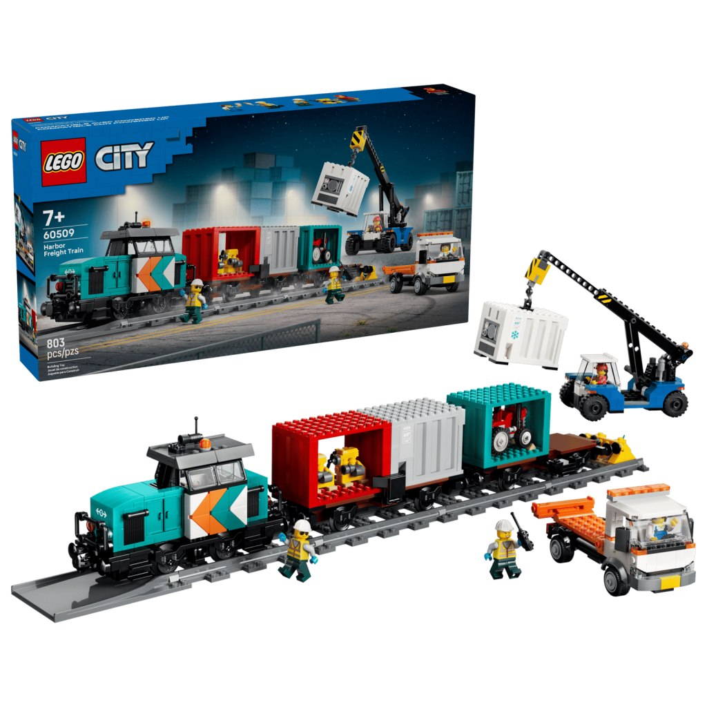 LEGO City 60509 Harbor Freight Train with Crane & Truck