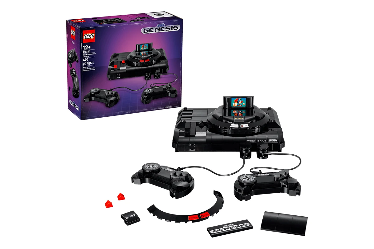 LEGO офіційно анонсує набір 40926 SEGA Genesis Console — ностальгія за 90-ми у 479 деталях
