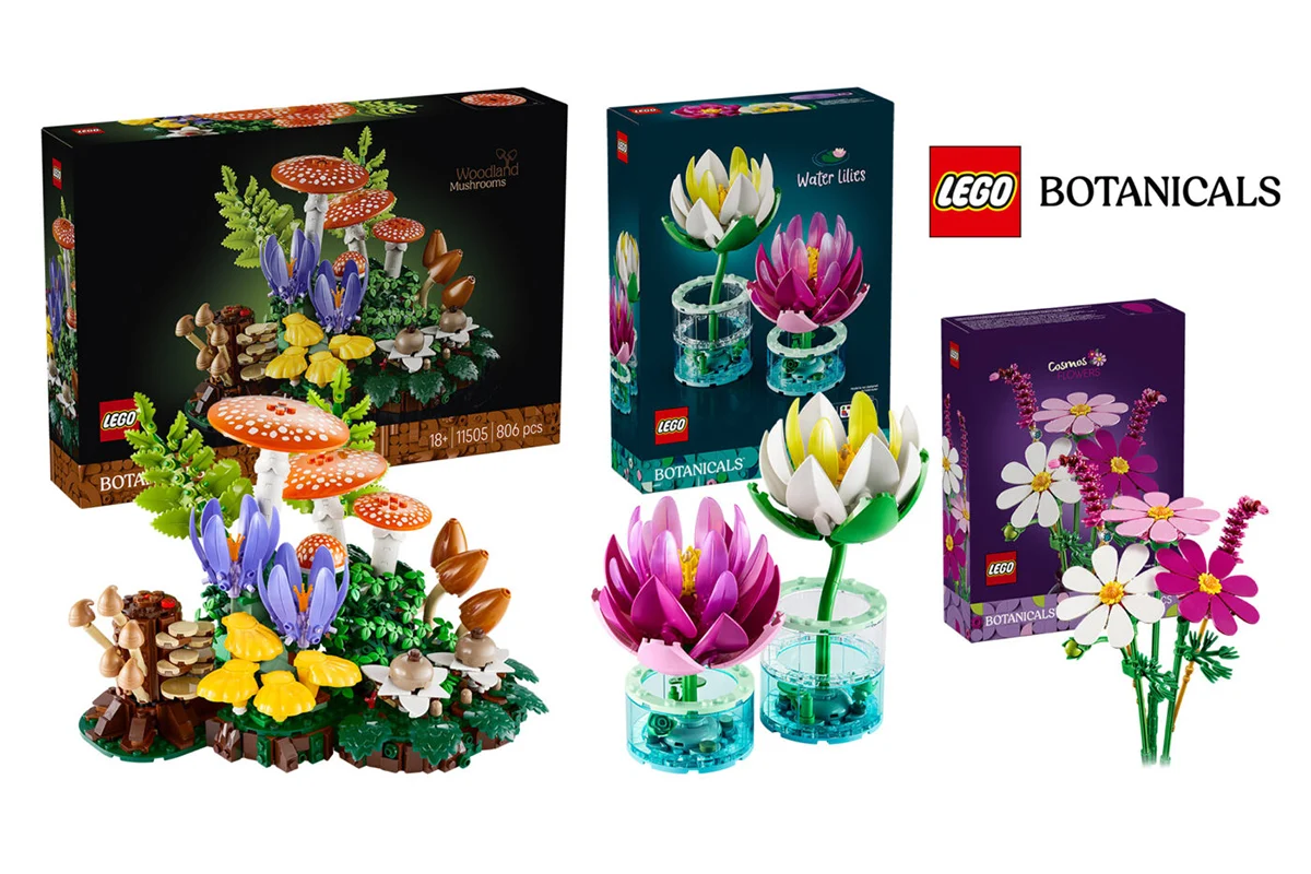 LEGO Botanicals літо 2026 року: лісові гриби, латаття та космея — три нові набори для поціновувачів рослинної естетики