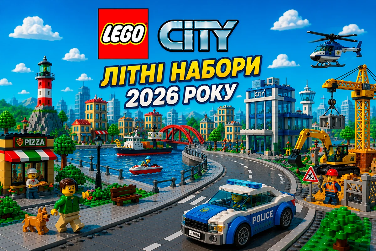 Набори LEGO City літо 2026 року: три нових поїзди, будівельна техніка та вулканічний парк розваг — повний огляд червневої хвилі
