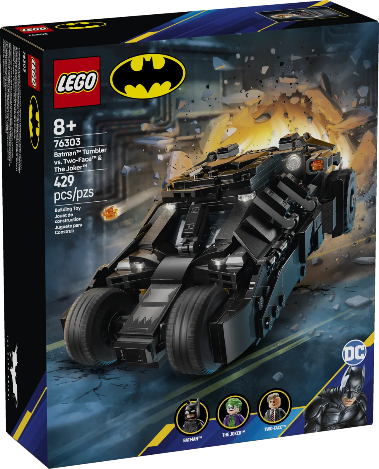 LEGO DC 76303 Тамблер Бетмена проти Дволикого і Джокера
