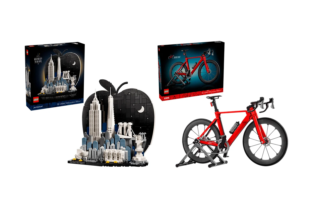 Два нових LEGO-набори для дорослих у червні 2026 року: 21066 New York City – The Big Apple та 11380 Road Bike — детальний огляд