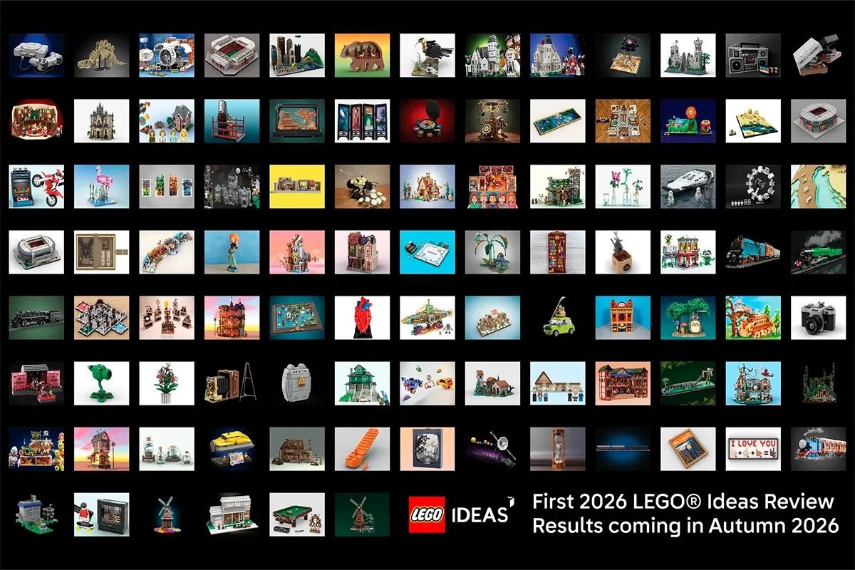 Перший огляд LEGO Ideas 2026 року закрито: пройшли 97 проєктів