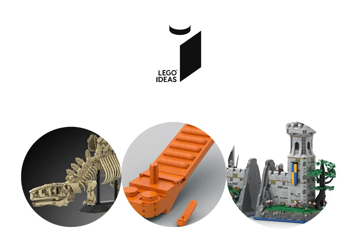 Клуб 10K LEGO Ideas поповнився скелетом динозавра, книжковими підставками та велетенським сепаратором цеглинок — три нових проєкти потрапляють до огляду 2026 року