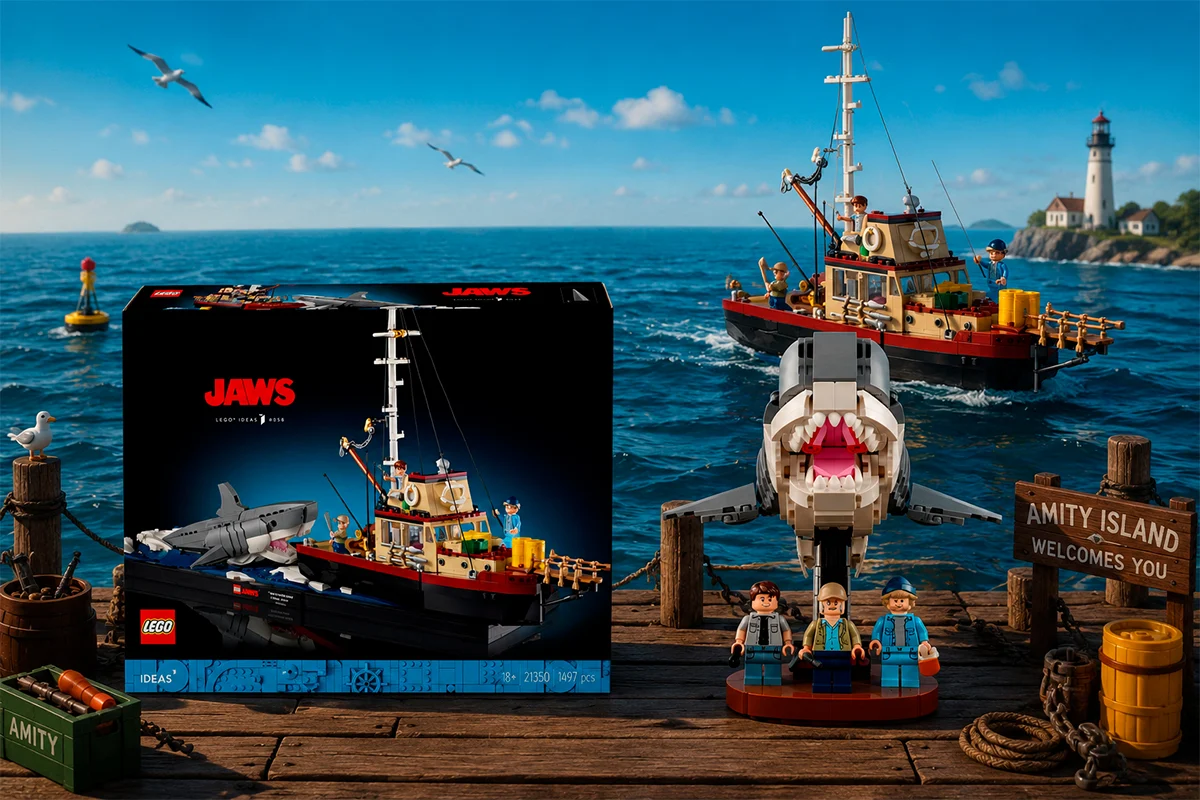 Огляд на набір LEGO Ideas 21350 Jaws — чи варто купити набір перед його відходом з полиць?