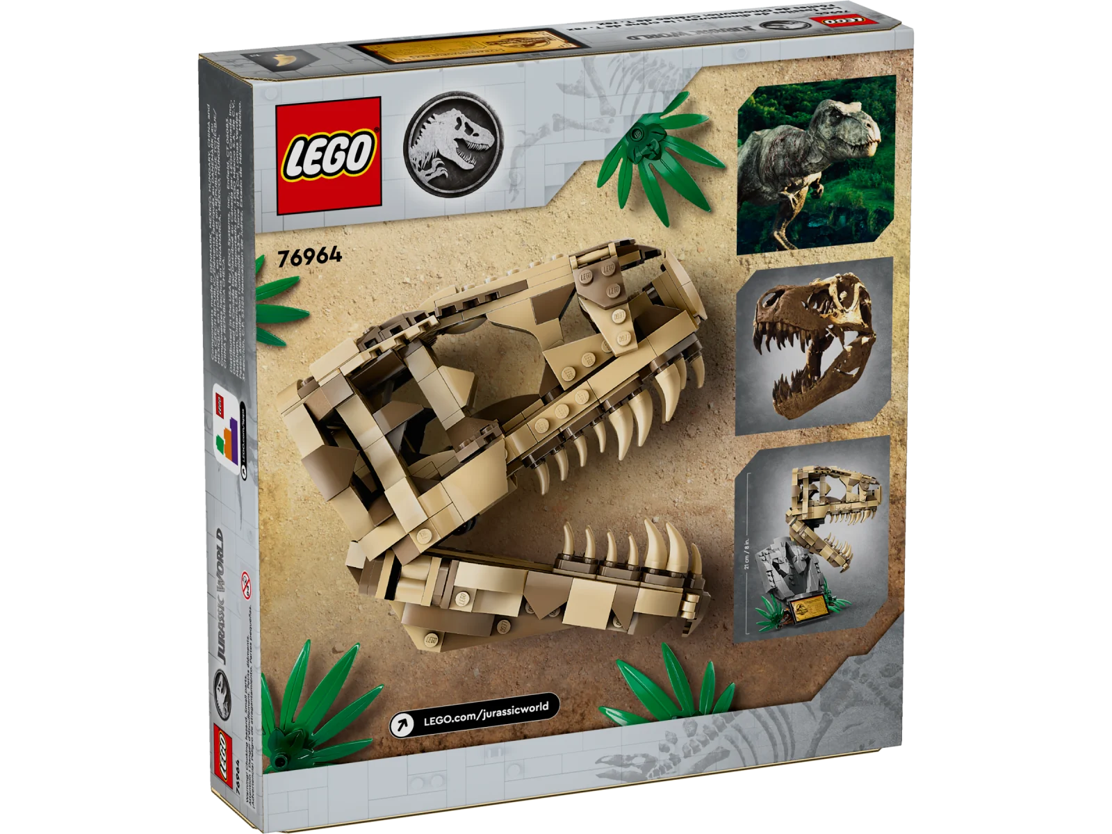LEGO Jurassic World 76964 Скам’янілості динозаврів: череп тиранозавра