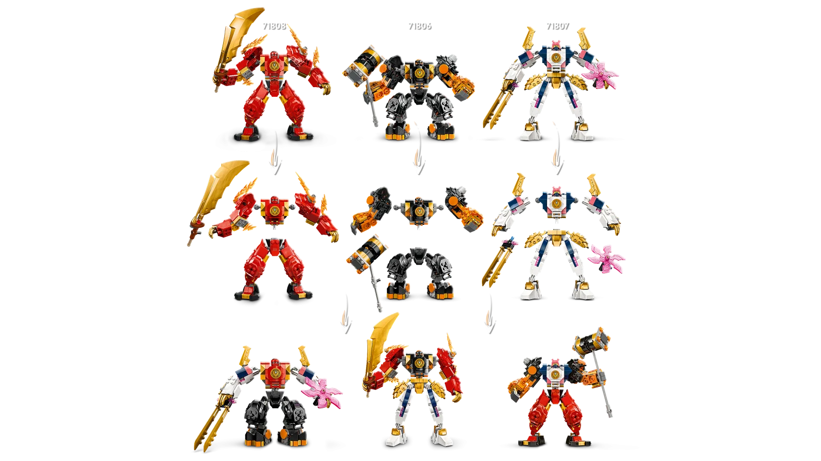 LEGO NINJAGO 71808 Робот вогняної стихії Кая