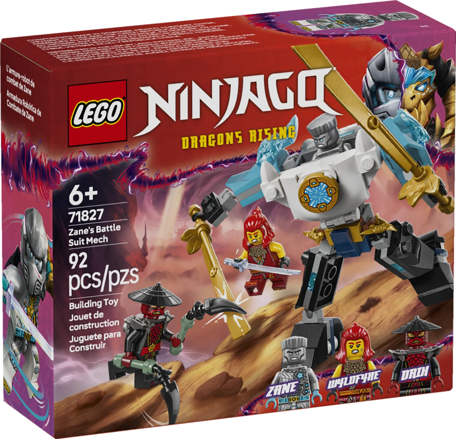 LEGO NINJAGO 71827 Бойовий костюм-робот Зейна