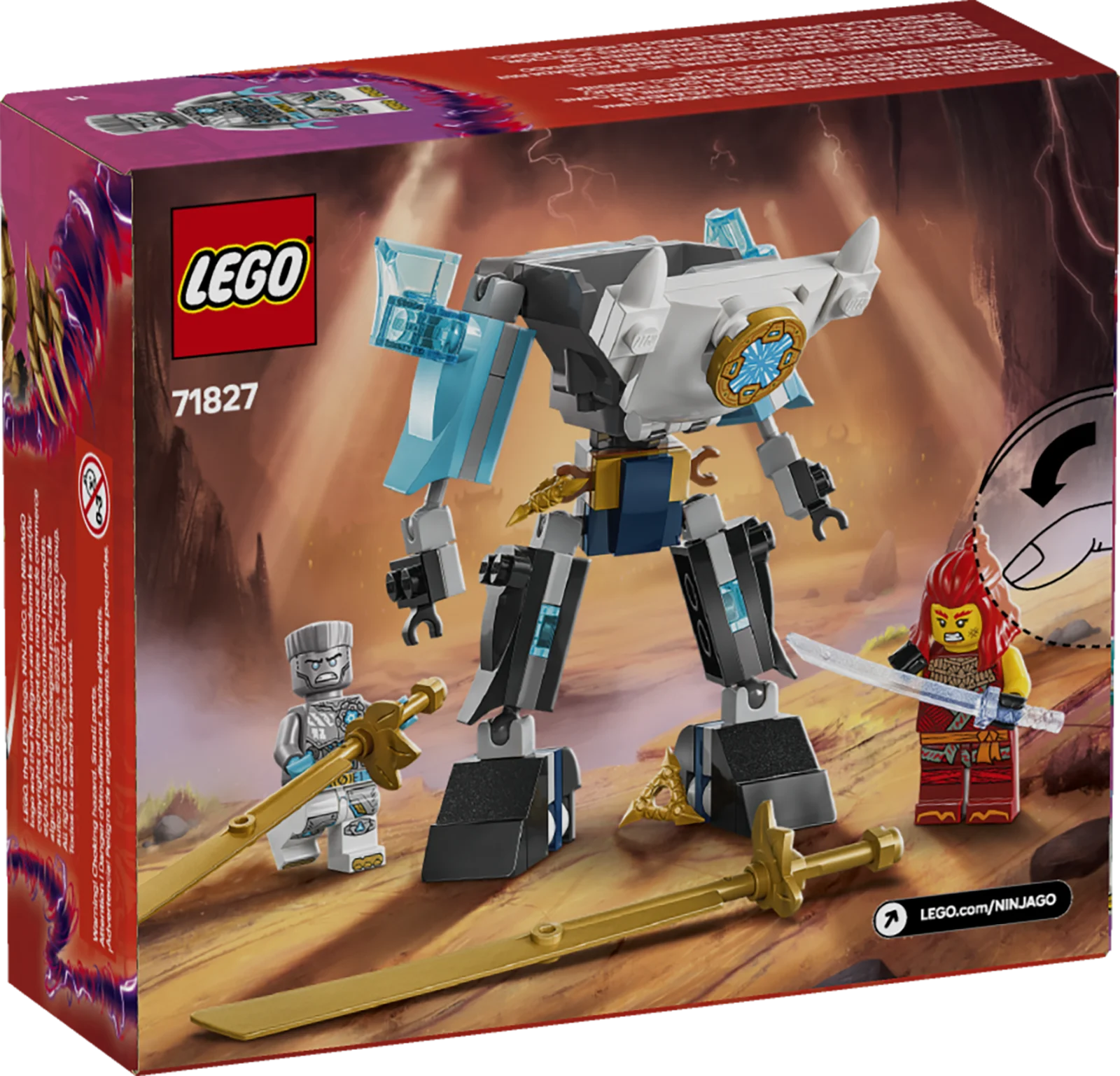 LEGO NINJAGO 71827 Бойовий костюм-робот Зейна