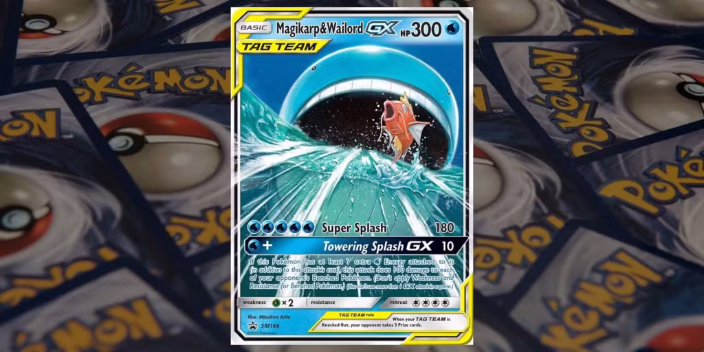 Pokémon TCG Magikarp & Wailord GX (SM166)