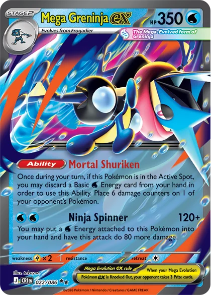 Pokémon TCG Mega Greninja ex