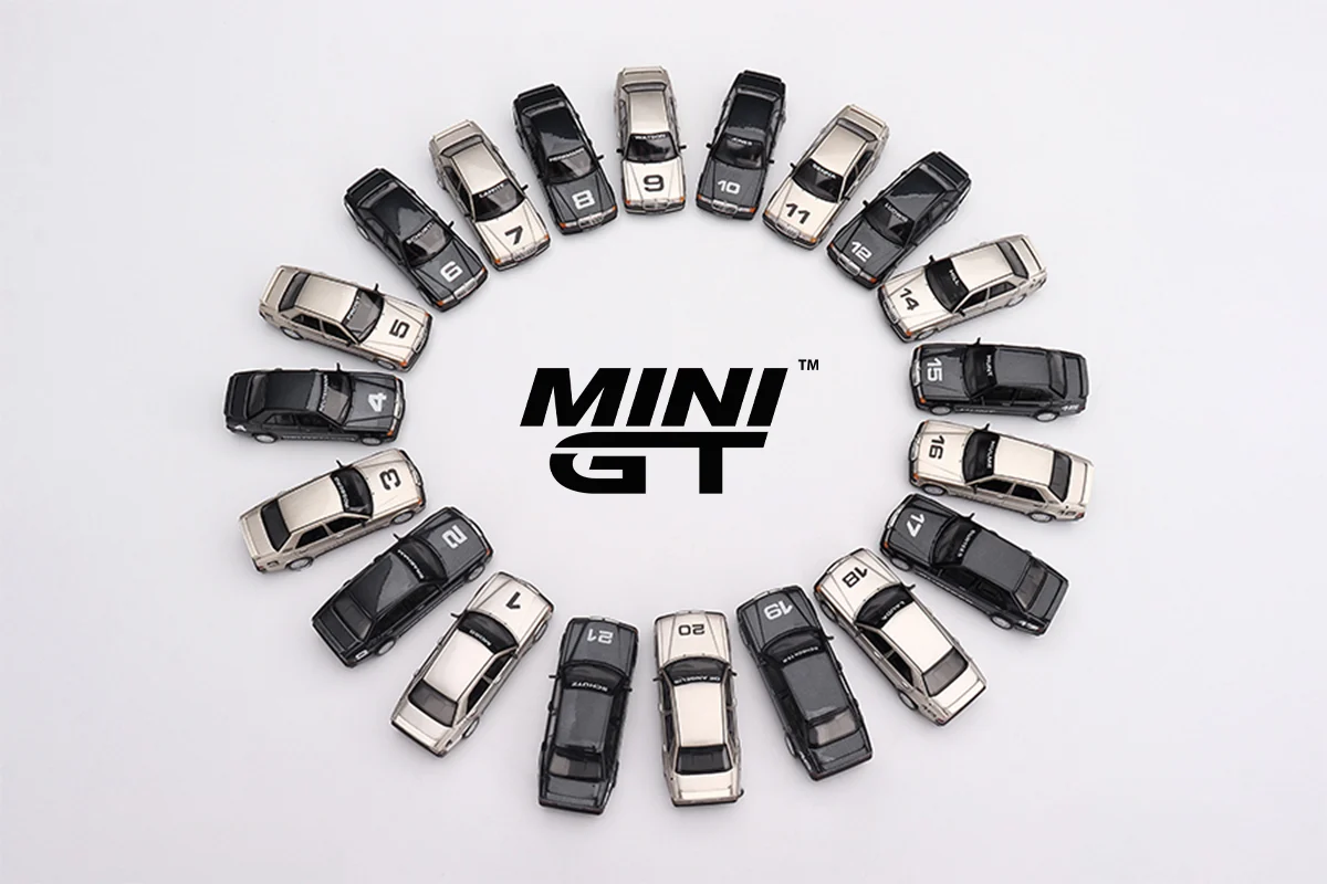 MINI GT випускає лімітований набір з 20 моделей Mercedes-Benz 190 E 2.3-16 — усі учасники легендарної гонки Нюрбургринг 1984 року в масштабі 1:64