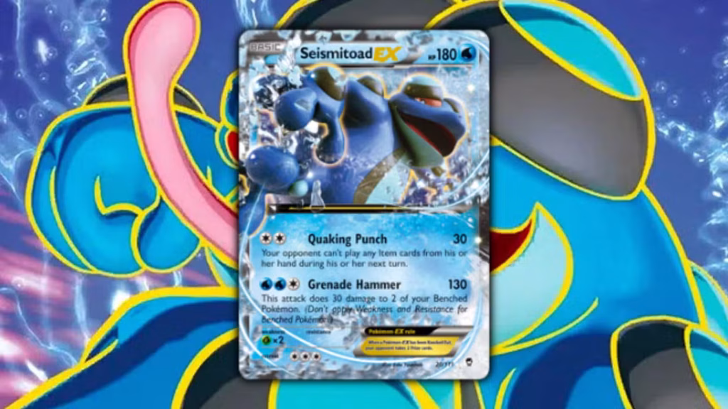 Карта Pokémon TCG Seismitoad-EX