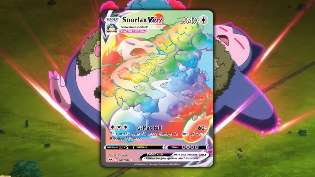 Картка Pokémon TCG Snorlax VMAX