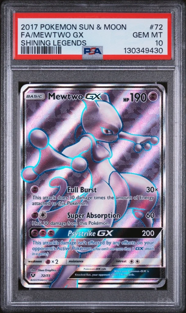 Pokémon TCG Mewtwo GX (Shining Legends, 2017)