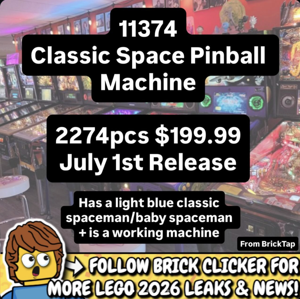 Чутки LEGO Icons 11374 Classic Space Pinball Machine