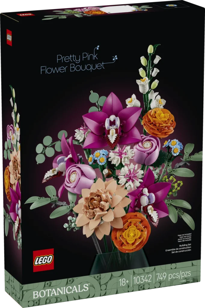 LEGO Botanicals 10342 Ніжно-рожевий букет квітів