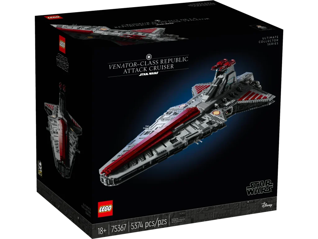 LEGO Star Wars 75367 Республіканський штурмовий крейсер класу «Венатор» (UCS)