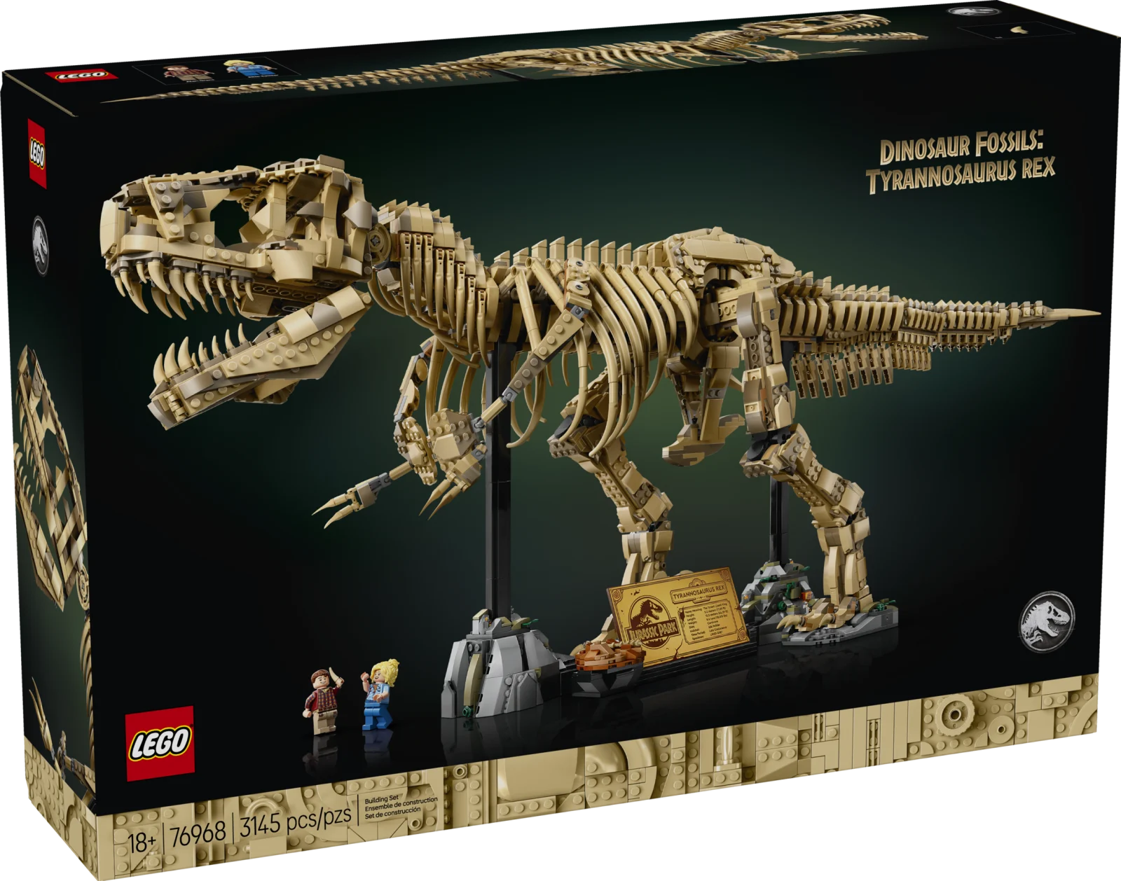 Посхалки до набору LEGO Jurassic World 76968 Dinosaur Fossils: Tyrannosaurus rex