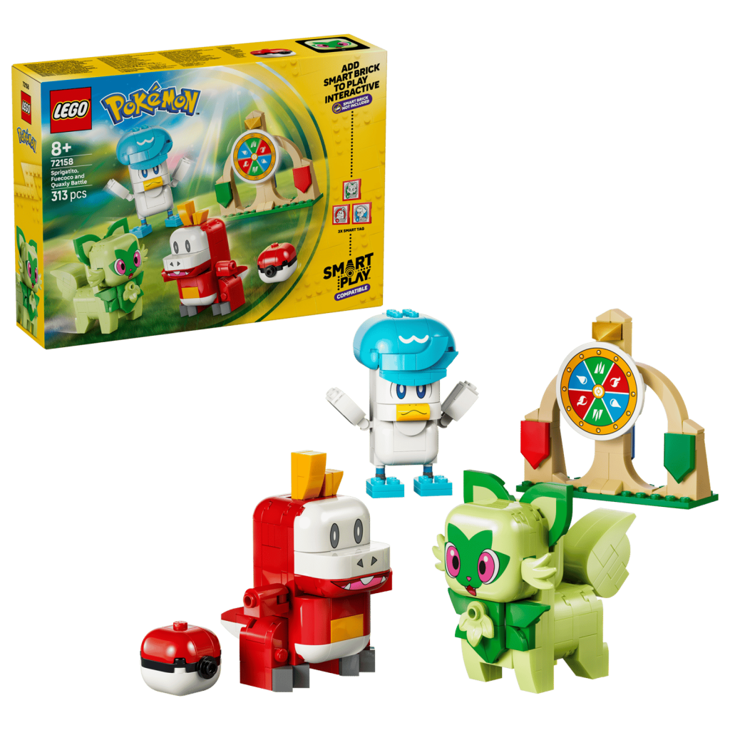 LEGO Pokémon SMART Play: 72158 Sprigatito, Fuecoco and Quaxly Battle