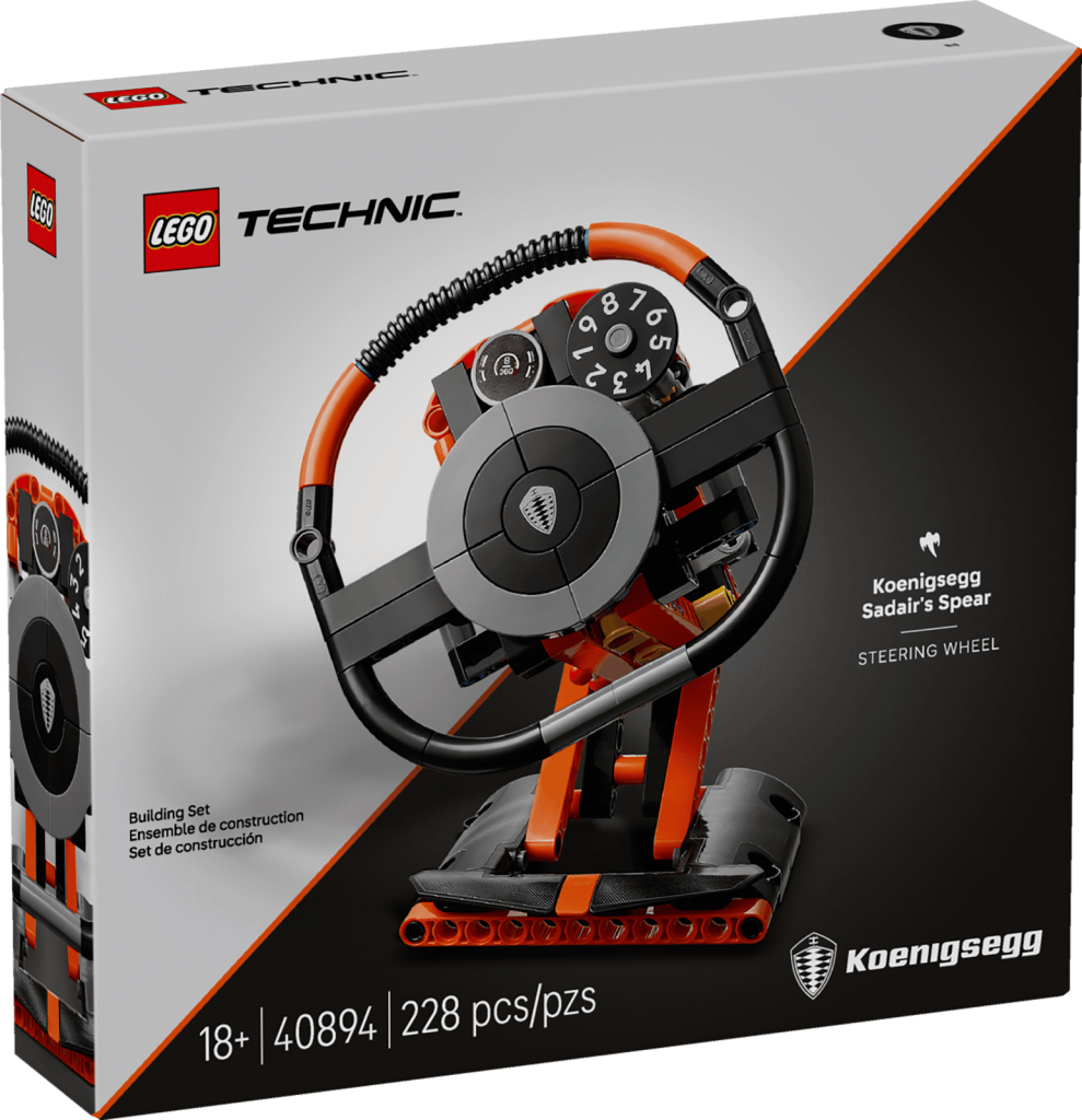 LEGO Technic 40894 Koenigsegg Sadair's Spear Steering Wheel