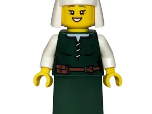 Castle Woman, Dark Green Dress, White Headdress / Castle Woman, Dark Green Dress, White Headdress — LEGO Icons 10305 Замок Лицарів Лева (Lion Knights’ Castle)