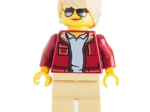 Dark Red Torso, Tan Legs, Tan Hair / Dark Red Torso, Tan Legs, Tan Hair — LEGO Icons 10264 Кутовий гараж (Corner Garage)