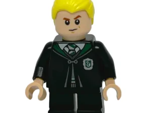 Драко Мелфой / Draco Malfoy, Closed Slytherin Robes with Crest, Short Legs — LEGO Harry Potter 75978 Алея Діаґон (Diagon Alley)