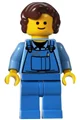 Female in Blue Overalls — LEGO 10185 Зелена бакалія (Green Grocer)