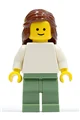 Female with Plain White Torso — LEGO 10185 Зелена бакалія (Green Grocer)