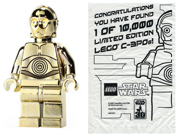 LEGO Chrome Gold C-3PO – 30th Anniversary 2007