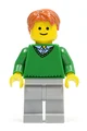 Green V-Neck Sweater — LEGO 10218 Зоомагазин (Pet Shop)