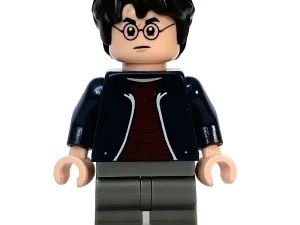 Гаррі Поттер / Harry Potter, Dark Blue Jacket with Zipper, Medium Dark Bluish Gray Legs — LEGO Harry Potter 76405 Гоґвортський експрес (Collectors’ Edition)