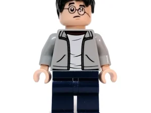 Гаррі Поттер / Harry Potter, Open Light Bluish Gray Jacket over White Shirt, Dark Blue Legs — LEGO Harry Potter 76405 Гоґвортський експрес (Collectors’ Edition)