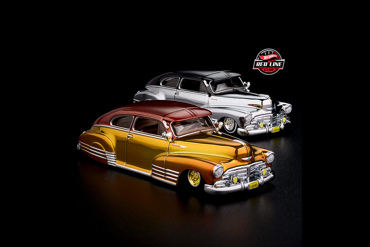 Hot Wheels RLC випустив ексклюзивну модель 1948 Chevy Fleetline з регульованою підвіскою та рідкісною Chase-версією — класика лоурайдер-культури у двох виконаннях