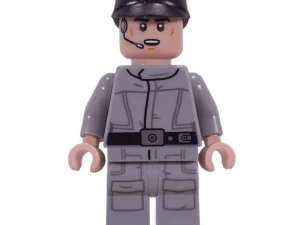 Член екіпажу Імперії / Imperial Crew, Light Bluish Gray Uniform, Black Cap, Open Mouth — LEGO Star Wars 75419 Death Star (UCS)