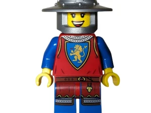 Knight, Woman, Wide Brim Helmet, Eyes Closed / Knight, Woman, Wide Brim Helmet, Eyes Closed — LEGO Icons 10305 Замок Лицарів Лева (Lion Knights’ Castle)