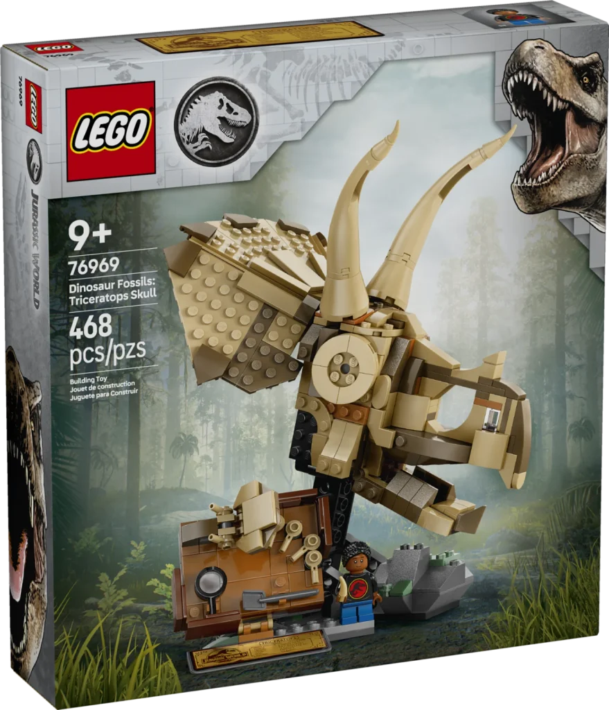 LEGO Jurassic World 76969 Скам’янілості: череп трицератопса