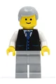 Male in Black Vest — LEGO Icons 10182 Кав’ярня на розі (Café Corner)