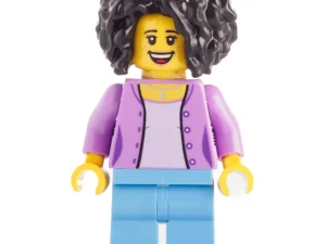 Жінка / Medium Lavender Torso, Medium Blue Legs, Black Hair — LEGO Icons 10270 Книгарня (Bookshop)