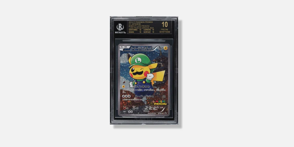 Pokémon TCG 2016 Pokémon Japanese XY Promo Special Box Luigi Pikachu #296