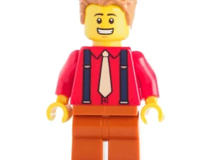 Red Torso, Dark Orange Legs, Medium Nougat Hair / Red Torso, Dark Orange Legs, Medium Nougat Hair — LEGO Icons 10270 Книгарня (Bookshop)