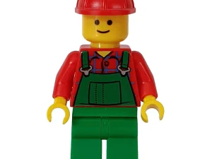 Red Torso, Green Overall, Red Hat / Red Torso, Green Overall, Red Hat — LEGO Icons 10211 Великий універмаг (Grand Emporium)