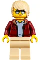 Man with Dark Brown Hair / Woman with Short Tan Hair — LEGO Icons 10264 Кутовий гараж (Corner Garage)