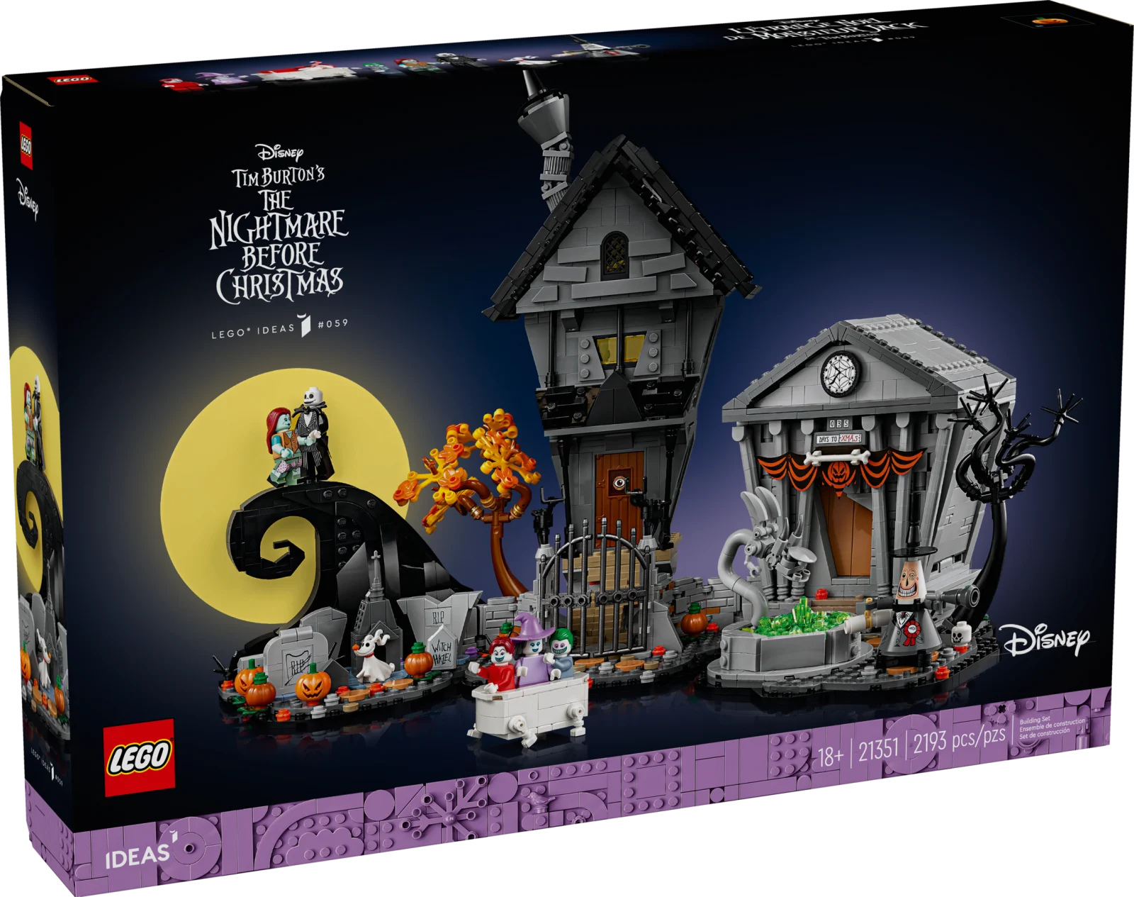 LEGO Ideas 21351 Disney Tim Burton's The Nightmare Before Christmas