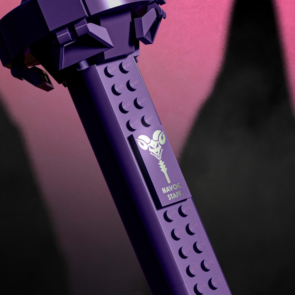 Mattel Brick Shop Masters of the Universe Skeletor Havoc Staff