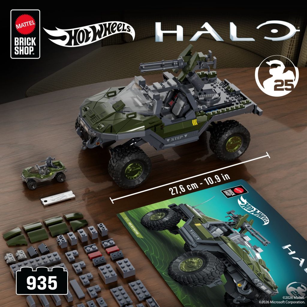 Mattel Brick Shop Hot Wheels Halo UNSC M12 Warthog