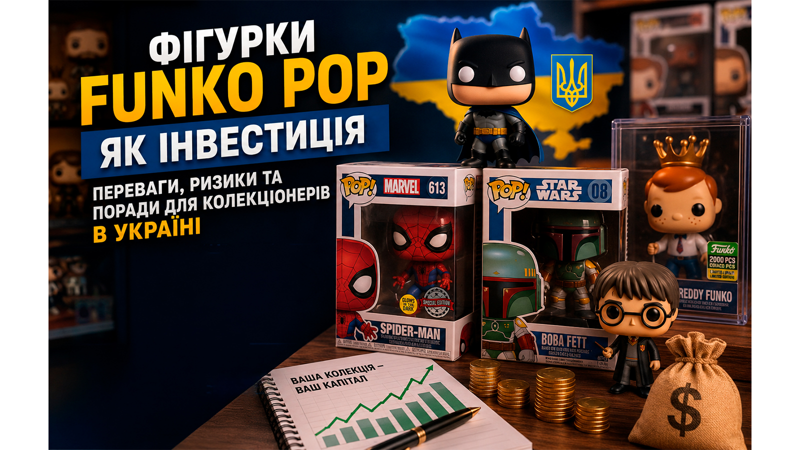 Фігурки Funko Pop як інвестиція: переваги, ризики та поради для колекціонерів в Україні