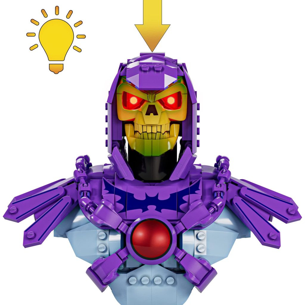 Mattel Brick Shop Masters of the Universe Buildable Skeletor Bust
